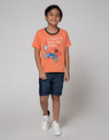 Little M Denim Shorts Rib Cut N Sewn Kantong Cargo