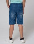 Little M Denim Shorts Karet Bordir Car