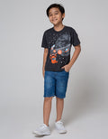 Little M Denim Shorts Rib Cut N Sewn