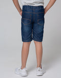 Little M Denim Short Pants Cut N Sewn Dino