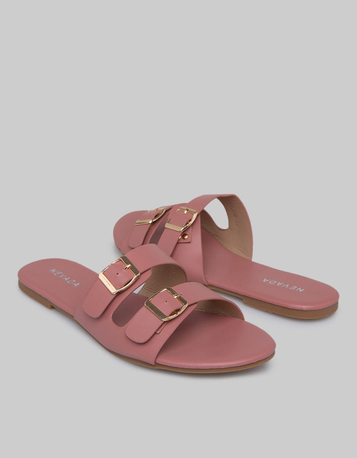 Nevada Slip On Woman Two Buckle Strap