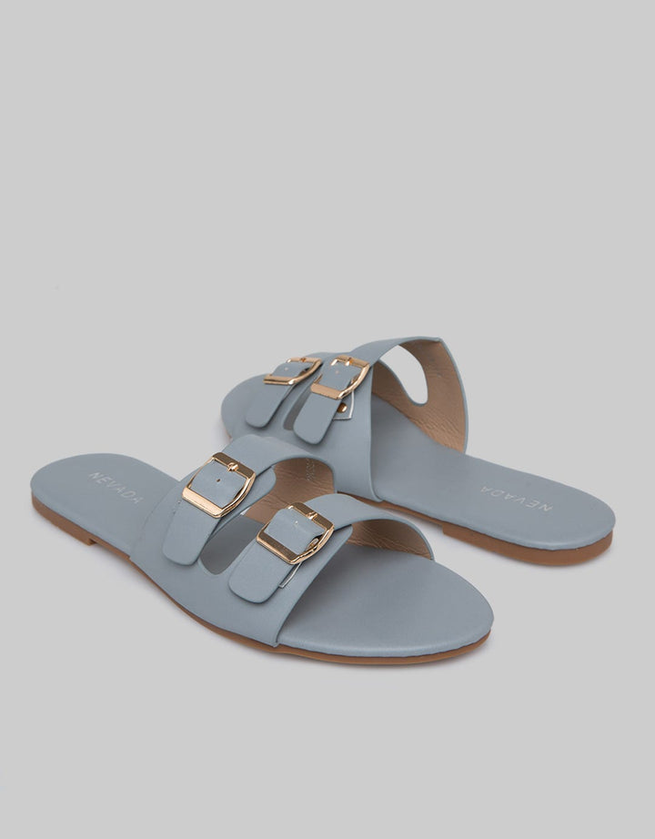 Nevada Slip On Woman Two Buckle Strap