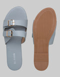 Nevada Slip On Woman Two Buckle Strap