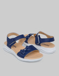 Nevada Ankle Strap Sandals Girls With Ribbon
