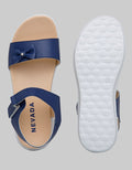 Nevada Ankle Strap Sandals Girls With Ribbon