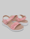 Nevada Ankle Strap Sandals Girls With Ribbon