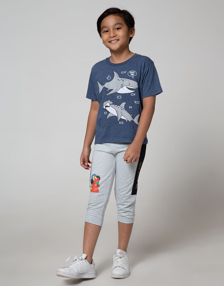 Little M Jogger Cut N Sewn Terry Dino