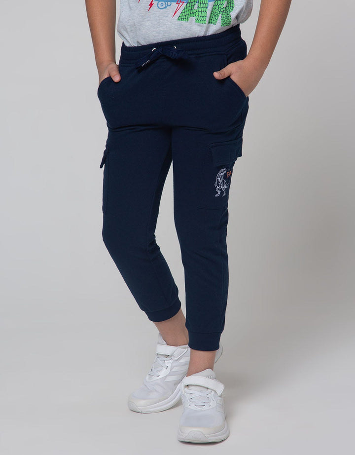 Little M Jogger Cut N Sewn Terry Cargo
