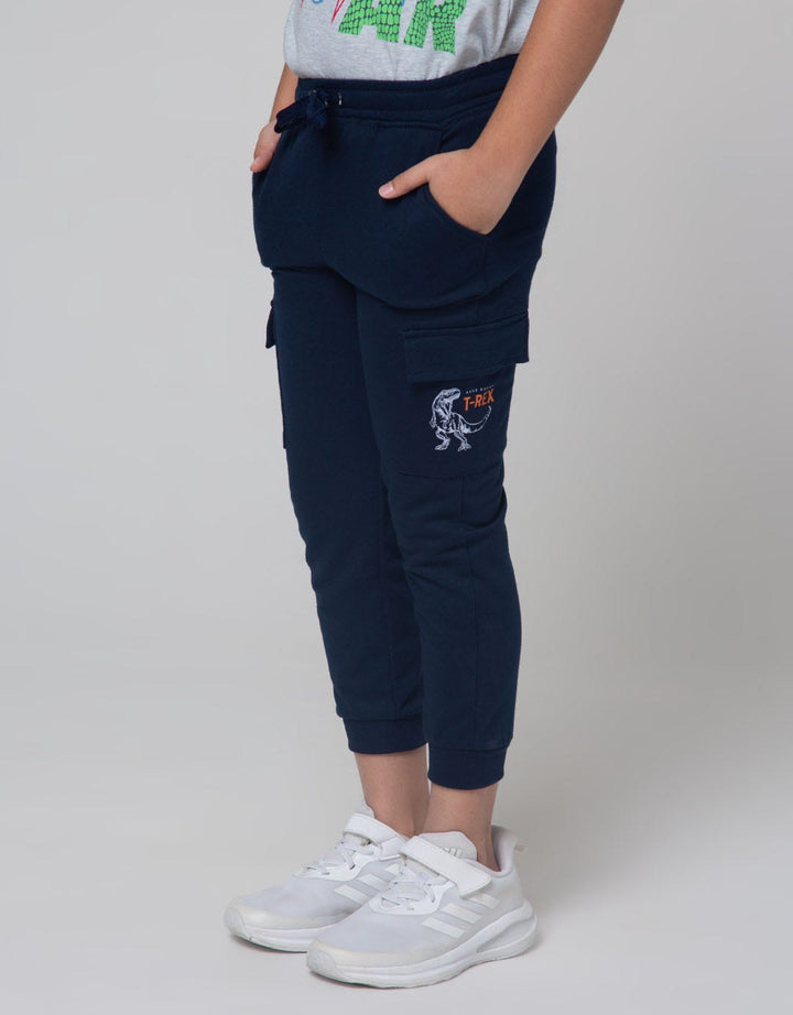 Little M Jogger Cut N Sewn Terry Cargo