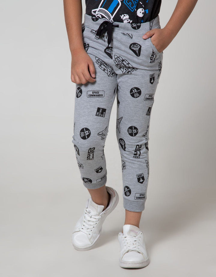 Little M Jogger Cut N Sewn Airplane