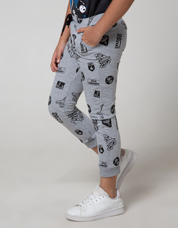 Little M Jogger Cut N Sewn Airplane
