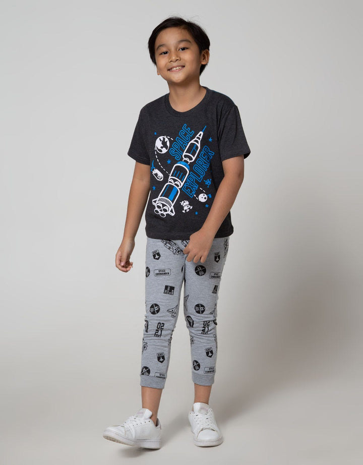 Little M Jogger Cut N Sewn Airplane
