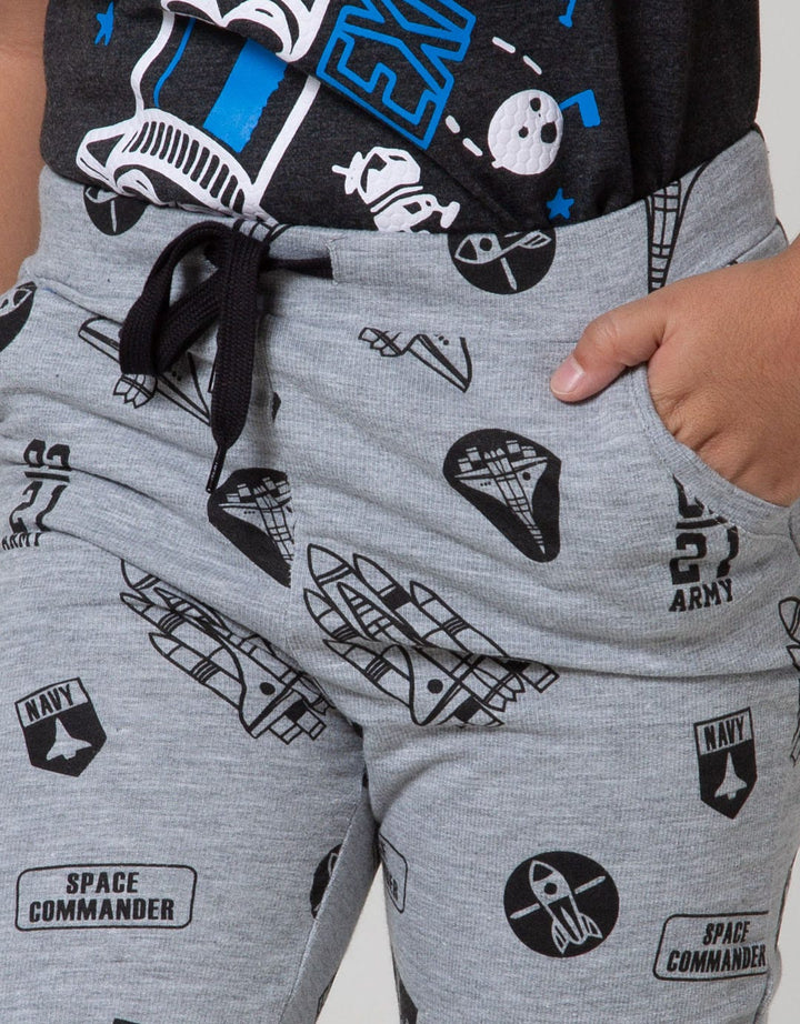 Little M Jogger Cut N Sewn Airplane