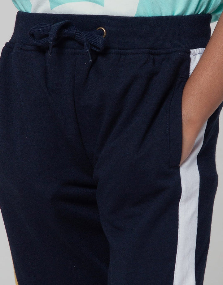 Little M Jogger Cut N Sewn Baby Terry Embroidery