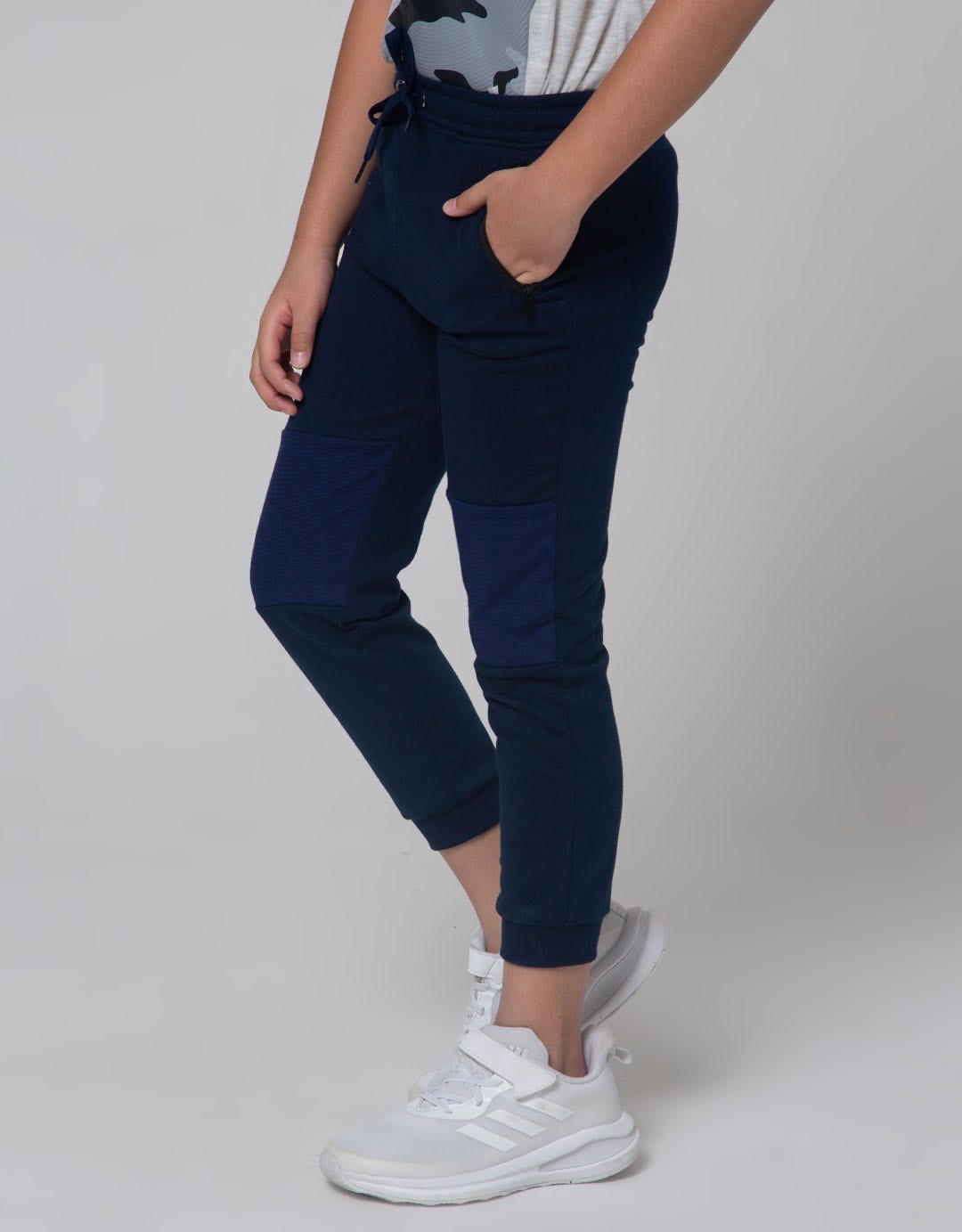 Little M Jogger Cut N Sewn Terry Zipper