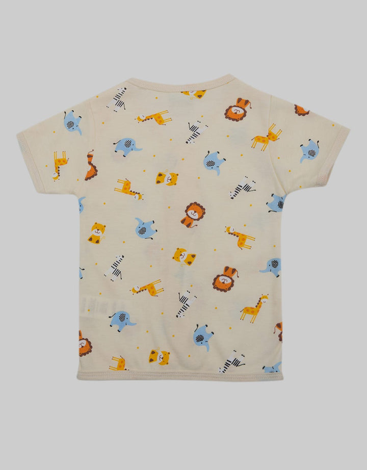 Pipiniko Short Sleeve T-Shirt Print Lion N Friend