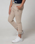 Little M Long Pants Woven Rib Kabasic Rib Twilltape Embroidery