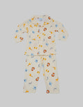Pipiniko Top - Bottom Set Boys Full Print Lion N Friend