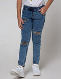 Little M Denim Long Pants Karet Non Stretch