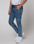 Little M Denim Long Pants Karet Non Stretch