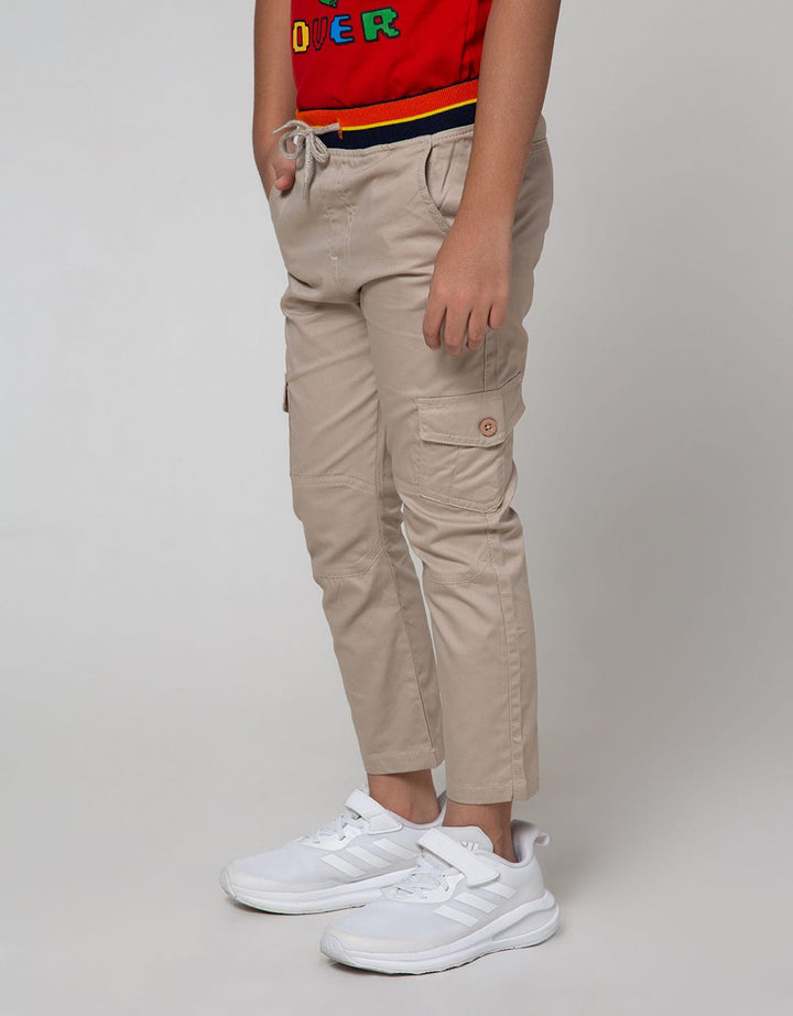 Little M Long Pants Woven  Rib Non St