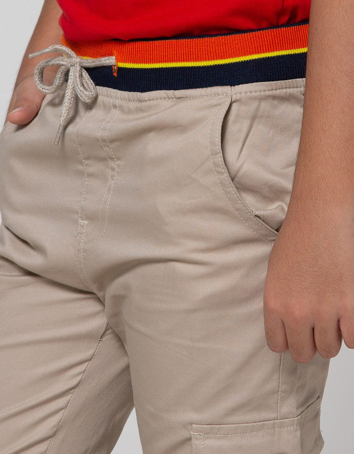 Little M Long Pants Woven  Rib Non St