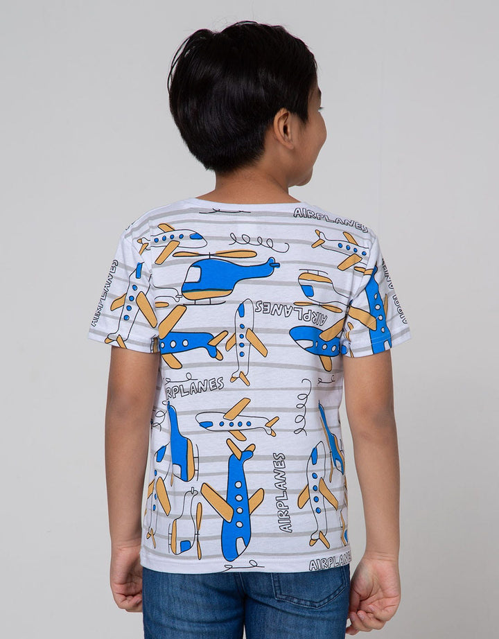 Little M Short Sleeve T-Shirt Pesawat Aplikasi