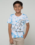 Little M Short Sleeve T-Shirt Tie Dyed Dino