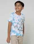 Little M Short Sleeve T-Shirt Tie Dyed Dino