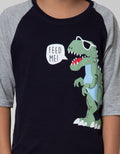 Little M 34 Raglan T-Shirt Dino