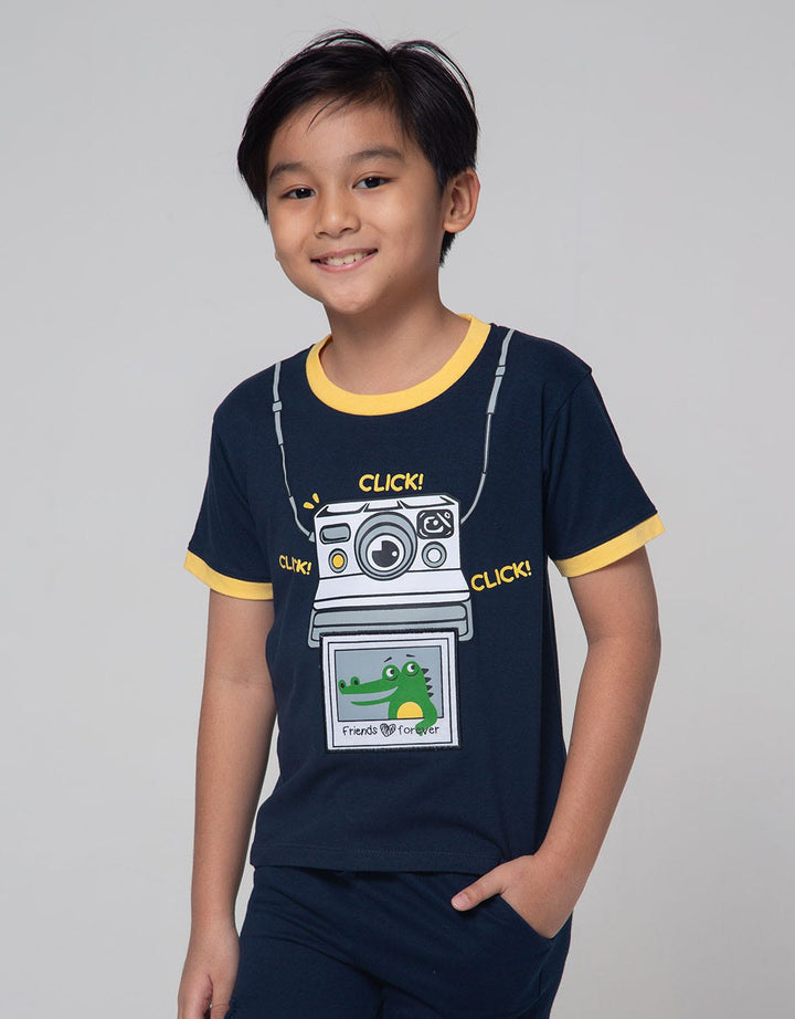 Little M Short Sleeve T-Shirt Click Croco