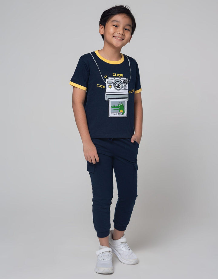 Little M Short Sleeve T-Shirt Click Croco