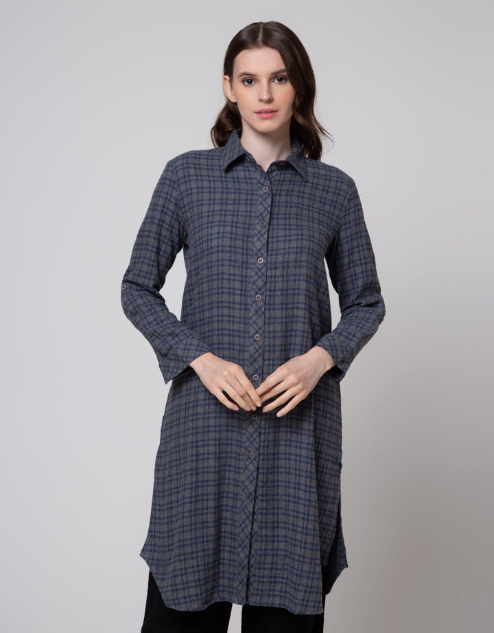 Dust Bartuala Print Kemeja Wanita