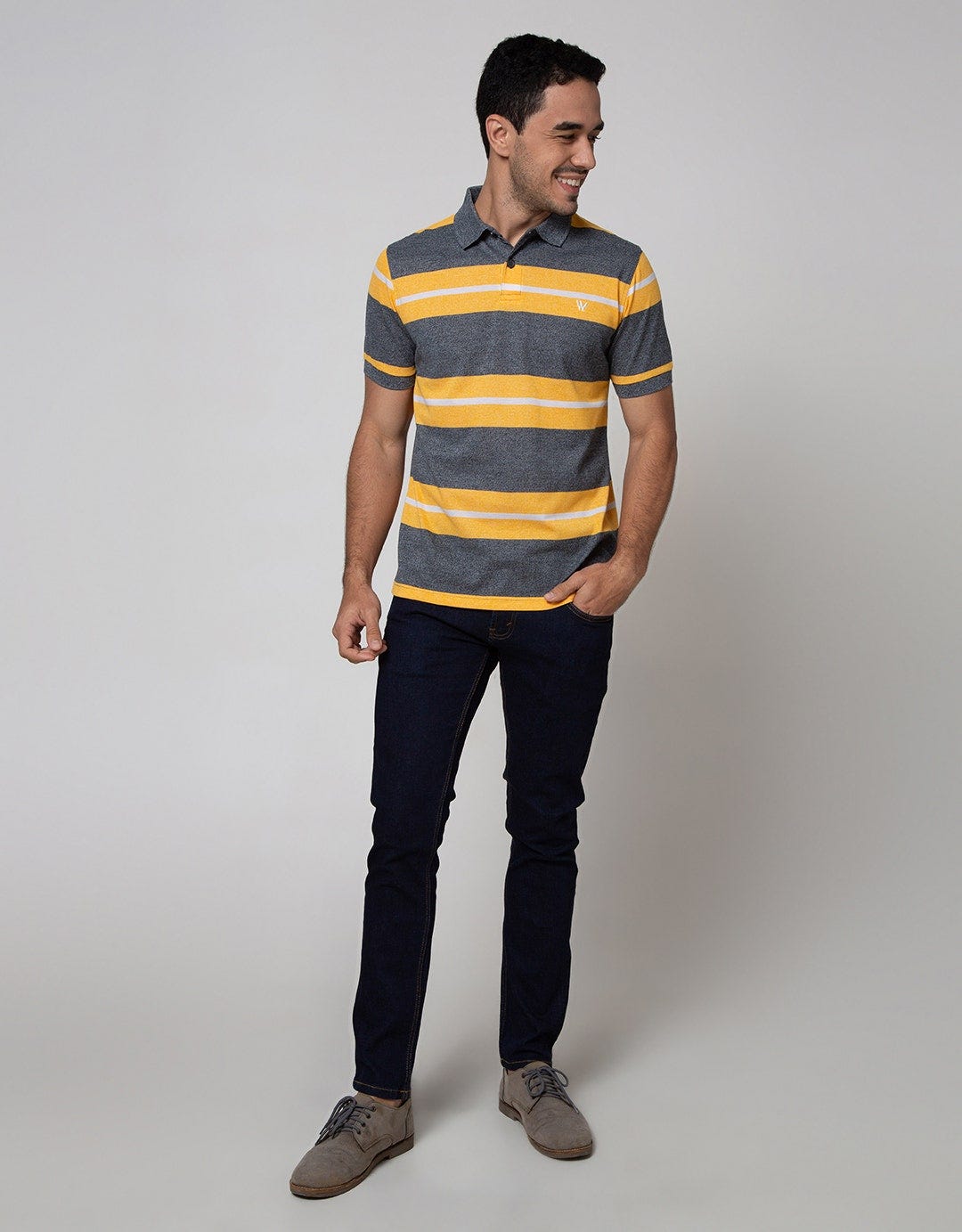 Walrus  Polo Studio Three Color Stripe