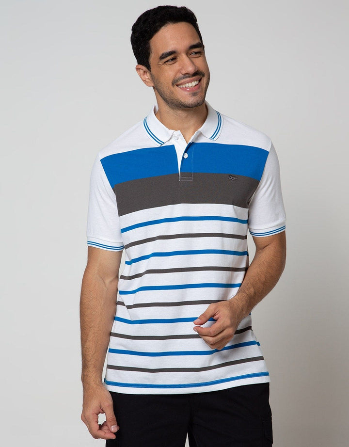 Walrus Two Tone Striped Polo Shirt