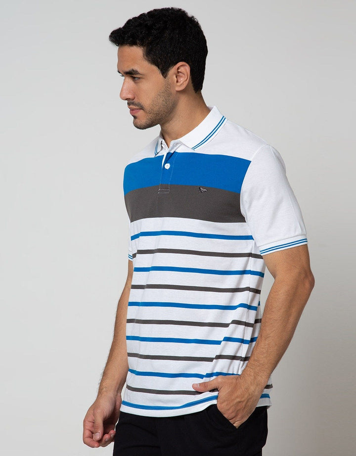 Walrus Two Tone Striped Polo Shirt