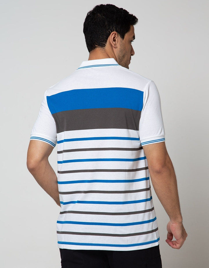 Walrus Two Tone Striped Polo Shirt