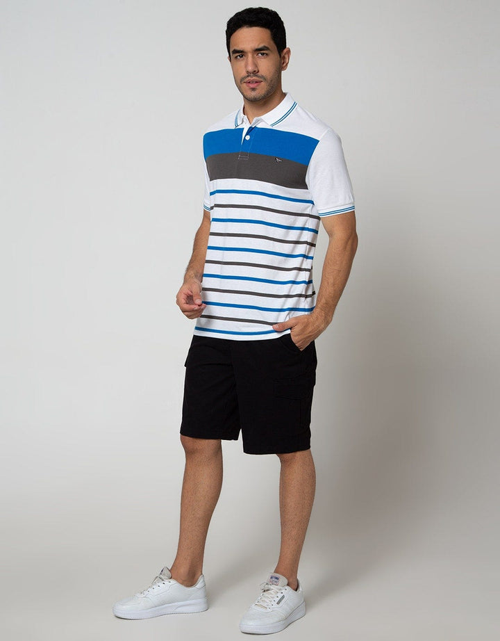 Walrus Two Tone Striped Polo Shirt