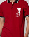 Nevada Short Sleeve Polo Shirt Jersey Print Logo 1996
