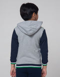 Little M Jacket Knit Terry Robot Hoodie