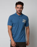 Nevada Short Sleeve Polo Shirt Print Hawaiian Ocean