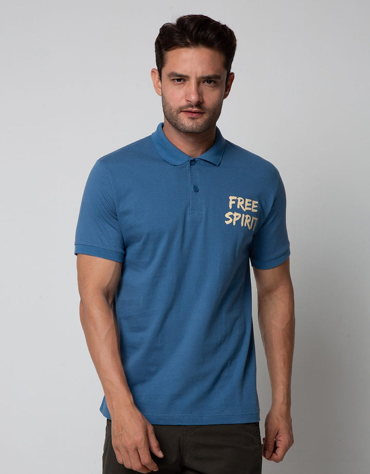 Nevada Short Sleeve Polo Shirt Print Hawaiian Ocean
