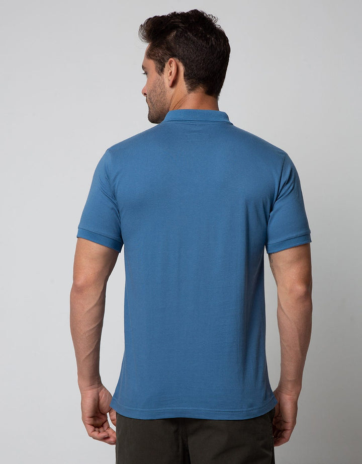 Nevada Short Sleeve Polo Shirt Print Hawaiian Ocean