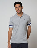 Nevada Short Sleeve Polo Shirt Print Stripe Sleeve