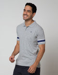 Nevada Short Sleeve Polo Shirt Print Stripe Sleeve