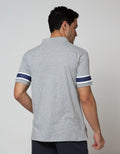 Nevada Short Sleeve Polo Shirt Print Stripe Sleeve