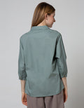 Details Long Sleeve Blouse Twisted