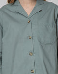 Details Long Sleeve Blouse Twisted