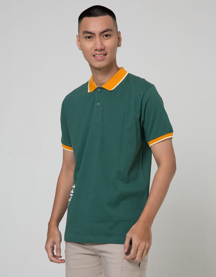 Nevada Short Sleeve Polo Shirt Jersey Contrast Collar Color