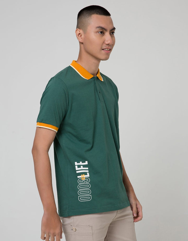 Nevada Short Sleeve Polo Shirt Jersey Contrast Collar Color